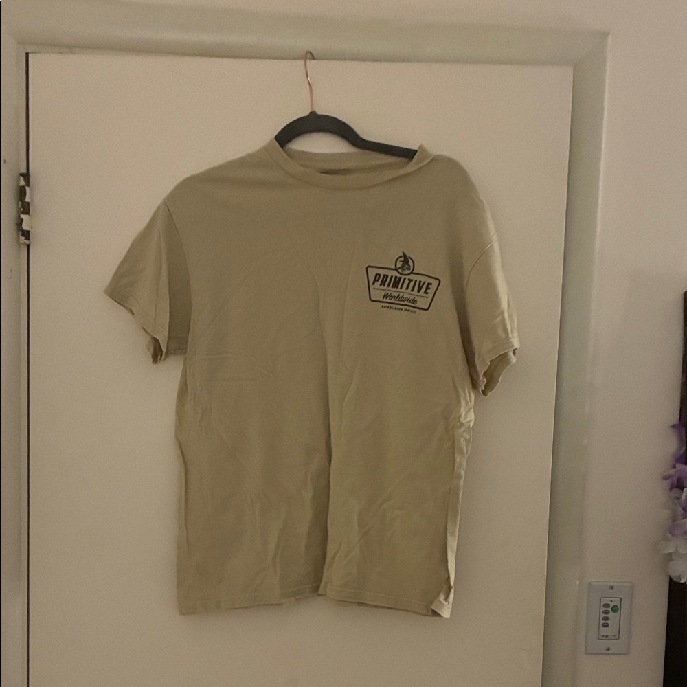 Primitive Men's Tan Logo Short Sleeve Tee